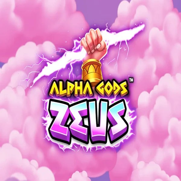 Alpha Gods Zeus slot logo by PearFiction Studios at Playjonny Casino