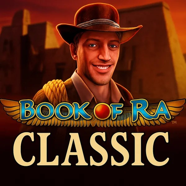 Official Slots logo: Book of Ra Classic by Novomatic at Playjonny Casino