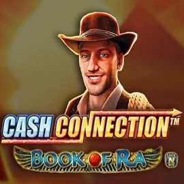 Cash Connection Book Of Ra slot logo by Novomatic at Playjonny Casino