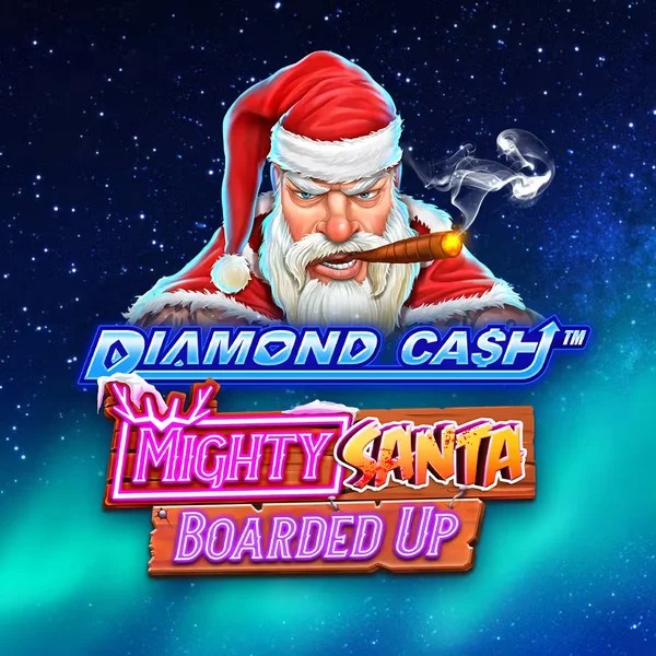 Diamond Cash Mighty Santa Boarded Up casino game by Greentube – featured logo at Playjonny Casino