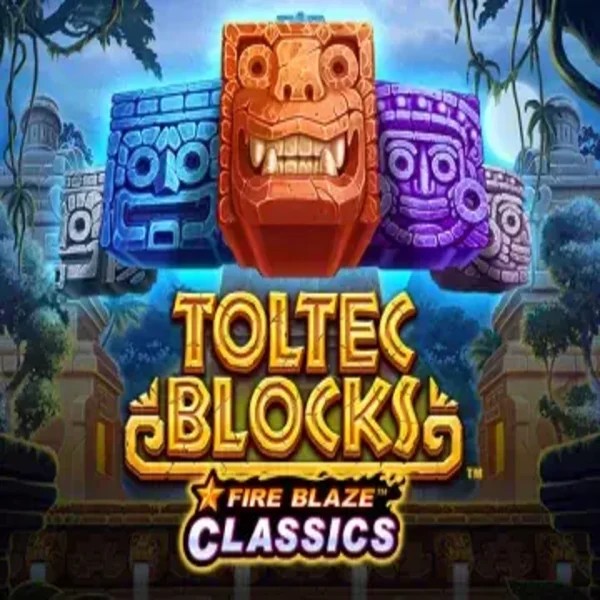 Fire Blaze: Toltec Blocks game by Rarestone Gaming – logo hosted on Playjonny Casino